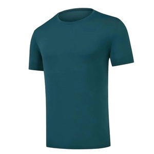 เสื้อยืดคอกลมแขนสั้นผู้ชาย OEM ผลิตตามสั่ง ผ้าฝ้าย 100% โลโก้สองสีด้านหน้า สวมใส่สบาย ระบายอากาศได้ดี แห้งเร็ว เหมาะสำหรับออกกำลังกาย - Product Image 2