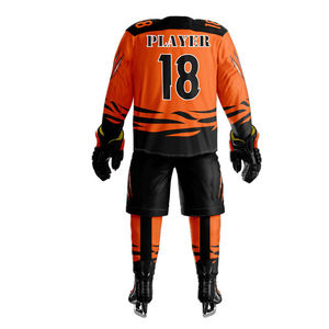 Uniforme de hockey sur glace à séchage rapide, unisexe, entièrement personnalisable, manches courtes, vêtements de sport en gros, haute qualité, best-seller - Product Image 3