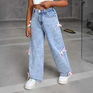 Nouveau design 2026 – Jean baggy streetwear grande taille pour filles, coupe droite décontractée taille mi-haute, style vintage, jambe large, hip-hop, été - Product Image 1
