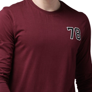 เสื้อครอปท็อปผ้าเจอร์ซีย์คอตตอน 240 กรัม ลายดอกไม้ แขนยาวทรงโอเวอร์ไซส์ สไตล์วินเทจ สตรีทแวร์ - Product Image 4