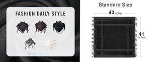 Shemagh de Primera Calidad, Estilo Yemení, Keffiyeh a Cuadros, Bufanda Árabe Suave y Transpirable para Hombres y Mujeres, para Todas las Temporadas - Product Image 4