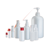 Bouteilles en plastique HDPE recyclé Série S, tailles 3ml-1000ml, écologiques et durables, avec pompe à lotion pour crème visage, lotion, shampoing, soin capillaire