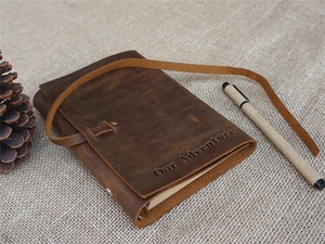 Handmade Personalized Adventure Leather <b>Notepad</b> Hardcover 200 Pages Vintage Travel Gift - Product Image 3