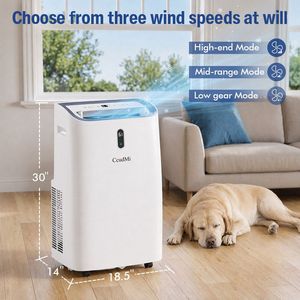 Aire Acondicionado Portátil WiFi de 14,000 BTU 4 en 1 con Funciones de Refrigeración, Calefacción, Deshumidificador y Ventilador para Habitaciones de hasta 700 Pies Cuadrados Pies - Product Image 4