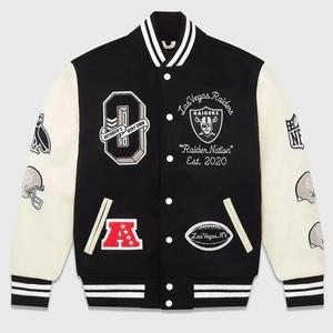 Fabricant de vestes universitaires, veste pull universitaire personnalisée, maillot de football pour hommes, veste de baseball vierge pour hommes en gros - Product Image 1