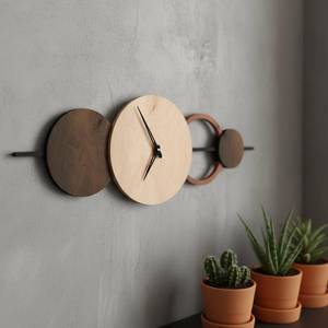 Large Wooden <b>Wall</b> <b>Clock</b> <b>Silent</b> Movement for Living Room - Product Image 1
