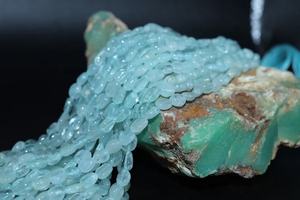 Cuentas de piedras preciosas sueltas de Aguamarina natural, aguamarina lechosa de forma ovalada suave para la fabricación de joyas - Product Image 4