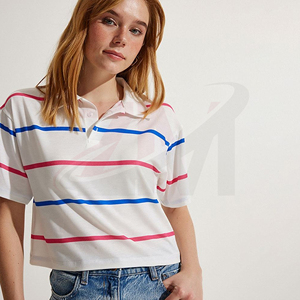 Polo de Algodón Premium para Mujer, Manga Corta, Corte Moderno, Tejido Transpirable y Suave, Estilo Casual Elegante para Uso Diario - Product Image 2