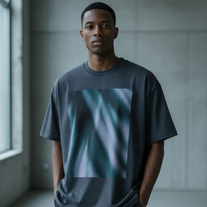 2026 Trending Streetwear Oversized T-shirt Men 3D Puff Print Graphic Tee Heavyweight Cotton Drop Shoulder Blank <b>Tshirt</b> - Product Image 6