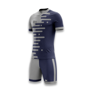 Custom Soccer Jersey Set Men's Short Sleeve Gradient Color Sublimated Polyester Moisture Wicking <b>Athletic</b> Fit All Seasons - Product Image 2