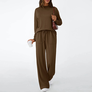 Conjuntos de Pijamas de Bambú Suave para Mujer, 2 Piezas, Manga Larga, Otoño, Tejido Suave - Product Image 5