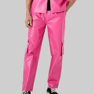 กางเกงหนังผู้ชายคุณภาพสูง ระบายอากาศได้ดี น้ำหนักเบา ขายส่ง ออกแบบโลโก้ของคุณเอง กางเกงหนังฟอกผู้ชาย - Product Image 1