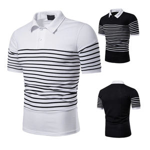 Polo coupe décontractée Design assorti Polo léger en tissu de coton à col rabattable OEM/ODM Vêtements décontractés Polos pour hommes - Product Image 6