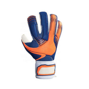 Professional Football Goalkeeper Gloves Full Finger Red White Black Camouflage PU Leather <b>Hook</b> And Loop Closure Breathable - Product Image 2