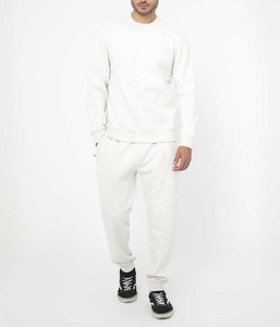 Conjunto Deportivo Blanco para Hombre, Sudadera y Pantalones Deportivos, Conjunto Casual de Dos Piezas, Transpirable, Estilo Urbano - Product Image 3