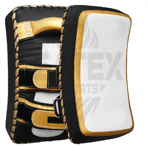 High Quality Leather & PU Karate Boxing Kick Pad with Customized Design Logo Color - Product Image 1