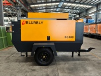 Compresseur d'air portable à double porte Cummins Engine 112 kW 400 CFM 12 bars 380 V Diesel pour le forage minier et le sablage