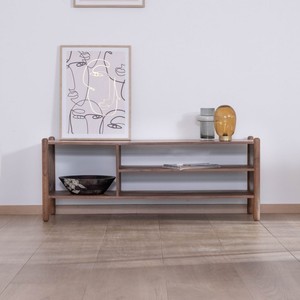 Meuble TV Vandana Silver Framestyle Yona en acacia massif 130 cm - Product Image 1