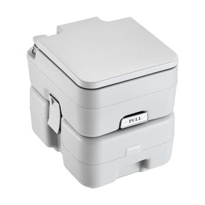 WC Portatile da Campeggio con Borsa per il Trasporto, Serbatoio di Scarico da 5,3 Galloni e Serbatoio di Lavaggio da 3,2 Galloni, Scarico a Pressione con Pulsante - Product Image 1