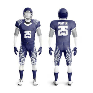 Camiseta de Fútbol Americano Personalizada, Uniforme de Fútbol Transpirable, Spandex/Poliéster de Secado Rápido, Manga Corta, Logotipo Frontal, para Hombre - Product Image 1