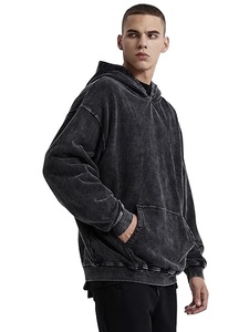 Sudadera con Capucha Premium 100% Algodón Lavado al Ácido, Estilo Vintage, Oversize, Transpirable, Unisex, para Invierno - Product Image 5