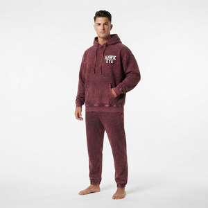 Conjunto de Sudadera con Capucha y Pantalones Deportivos Oversize para Hombre, Estilo Casual con Bolsillo Canguro y Cordón Ajustable - Product Image 6