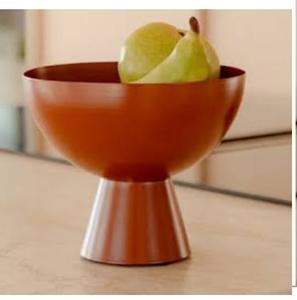 Bol en métal décoratif incurvé à la main pour servir des en-cas, design artisanal, bol à fruits, bol de service en métal fini sur mesure - Product Image 3