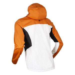 Chaqueta Softshell con Capucha para Hombre, Naranja, Blanca y Negra, de Poliéster, Cortavientos, para Deportes al Aire Libre, con Cierre Completo - Product Image 3