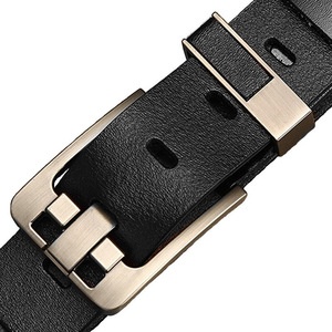 Men Genuine Leather <b>Belt</b> Wholesale Men Classic Vintage Alloy Pin <b>Buckle</b> Luxury Leisure Business Versatile - Product Image 5