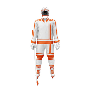 Wholesale Cheap Price Ice Hockey Uniform with Custom Logo Printed Breathable Quick Dry 100% Polyester Sublimated - Product Image 6