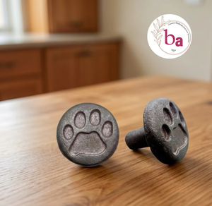 Manijas de Hierro Fundido con Diseño de Huella de Perro para Muebles Modernos, Duraderas y Ecológicas, para Sala de Estar, Cocina y Armarios - Product Image 5
