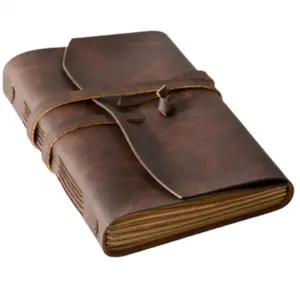 复古手工皮革日记笔记本素描本旅行日记空白书写纸笔记本礼品文具时尚男女通用