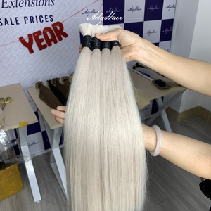 En stock, Vente en gros, Extensions de cheveux en kératine humaine vierge 100% premium, pointe plate, kératine vietnamienne tirée, pointes en U personnalisées - Product Image 3