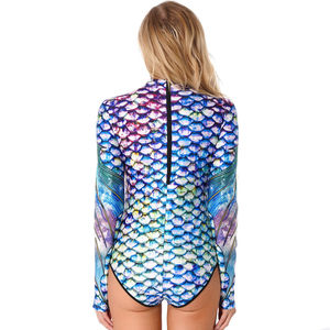 Traje de Baño de Una Pieza de Corte Alto para Mujer, Estilo Moderno, Secado Rápido, Deportivo, con Sujetador Tipo Tank, para Gimnasio y Playa, con Estampado Paisley - Product Image 3