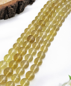 Cuentas facetadas de cuarzo natural Beer de 16 pulgadas, piedras preciosas naturales para la elaboración de joyería fina, cuentas de piedras preciosas - Product Image 1