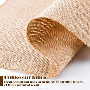 20 x 20'' Carrés de toile de jute naturelle multi-usages, napperons de centre de table, pour la décoration de la maison, les mariages, le jardinage et les travaux manuels - Product Image 4