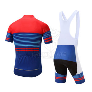 Vêtements de sport 100 % polyester, uniforme de cyclisme personnalisé avec logo, ensemble d'uniformes de cyclisme très vendu - Product Image 2