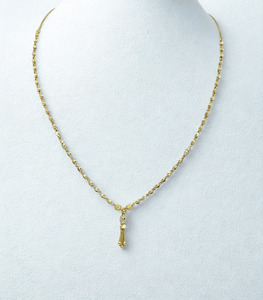 Collares dokiyu con colgante en tono dorado con elegante cadena de cuentas, joyería minimalista tradicional y moderna para uso diario de las mujeres - Product Image 2