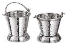 Cubo Balti de Acero Inoxidable con Asa de Cobre, Apto para Lavavajillas, para Servir y Almacenar Alimentos, Platos de Curry, para el Hogar y Restaurantes, Suministro al por Mayor - Product Image 3