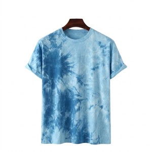 T-shirt décontracté pour homme, style vintage tie-dye, col rond, streetwear, tissu léger et doux, mode estivale, coupe décontractée, tendance, pour tous les jours, style urbain - Product Image 1