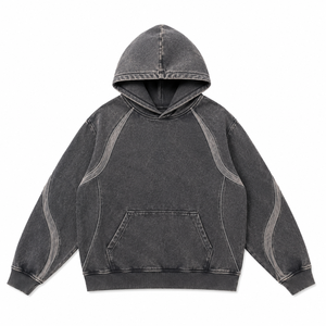 Sweat à capuche oversize Y2K personnalisé pour l'hiver, streetwear épais, impression numérique, écologique, marque privée - Product Image 1