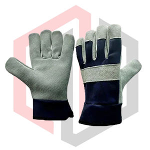 Gants de travail en cuir, paume en cuir, souples, flexibles, respirants, durables, confortables, antistatiques, sans silicone, pour la lutte contre les incendies - Product Image 1