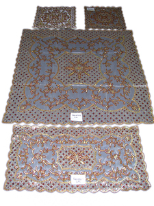 Designer Floral Handmade Embroidery Embroidery organza Table Cover Elegant Sheer <b>Tablecloth</b> Intricate for Wedding Home Use - Product Image 3