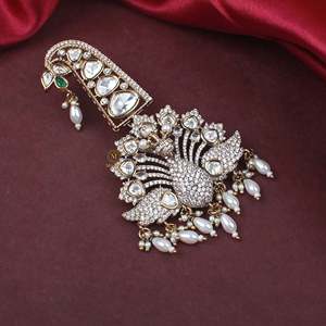 Aarav Polki Designer Kalangi Fashion Brooch - Product Image 1