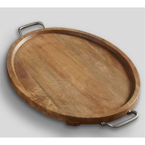 Bandeja de Servir Hecha a Mano de Madera de Mango con Incrustaciones Blancas |   Bandeja Otomana Rectangular Decorativa para Mesa de Centro y Decoración del Hogar - Product Image 5