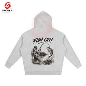 Sudadera con Capucha para Hombre, Talla Grande, UPF 50, Poliéster/Algodón, Transpirable, Ligera, Absorbe la Humedad, para Pesca, Kayak, Navegación y Viajes - Product Image 4