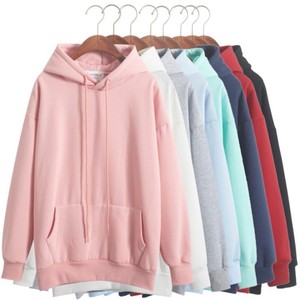 Sudadera con capucha roja extragrande, vestido con capucha de forro polar ecológico, sudadera informal de invierno para mujer - Product Image 1