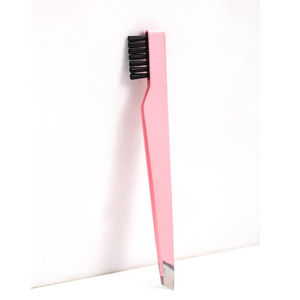 Pinzas Profesionales Multicolor para Cejas con Cepillo, Punta Inclinada de Acero Inoxidable, Herramientas 2 en 1 para Dar Forma y Arreglar las Cejas, Venta al Por Mayor - Product Image 2