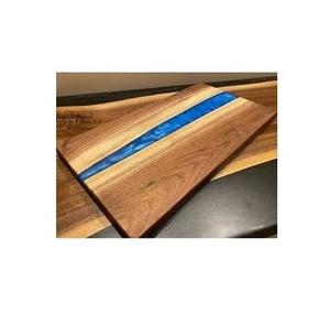 Plateau de service moderne pour hôtels, plateau de service en bois et résine pour table, rangement alimentaire, vaisselle, plateau de service, prix d'usine - Product Image 6