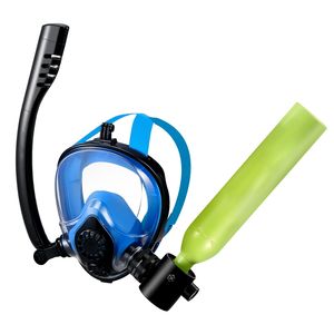 Mini Bombola Subacquea da 0,5L con Maschera Subacquea, Cilindro di Ossigeno Portatile Riutilizzabile per Oltre 10 Utilizzi, Piccola Bombola per Respirazione Subacquea - Product Image 1